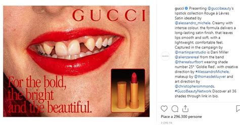 modella senza denti gucci|“Che orrore quei denti!” La nuova campagna Gucci dei rossetti .